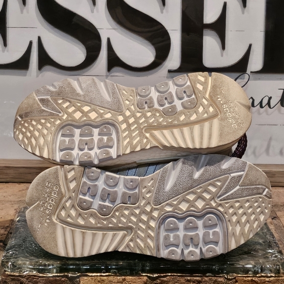 adidas Nite Jogger Beyonce Ivy Park Grey Orange Wmn Sz 5.5 #FX3239 - Picture 6 of 8